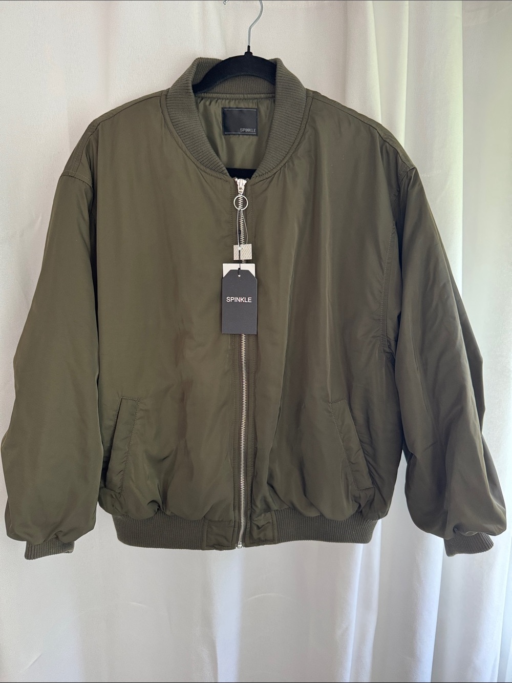 Spinkle Olive Green Bomber Jacket